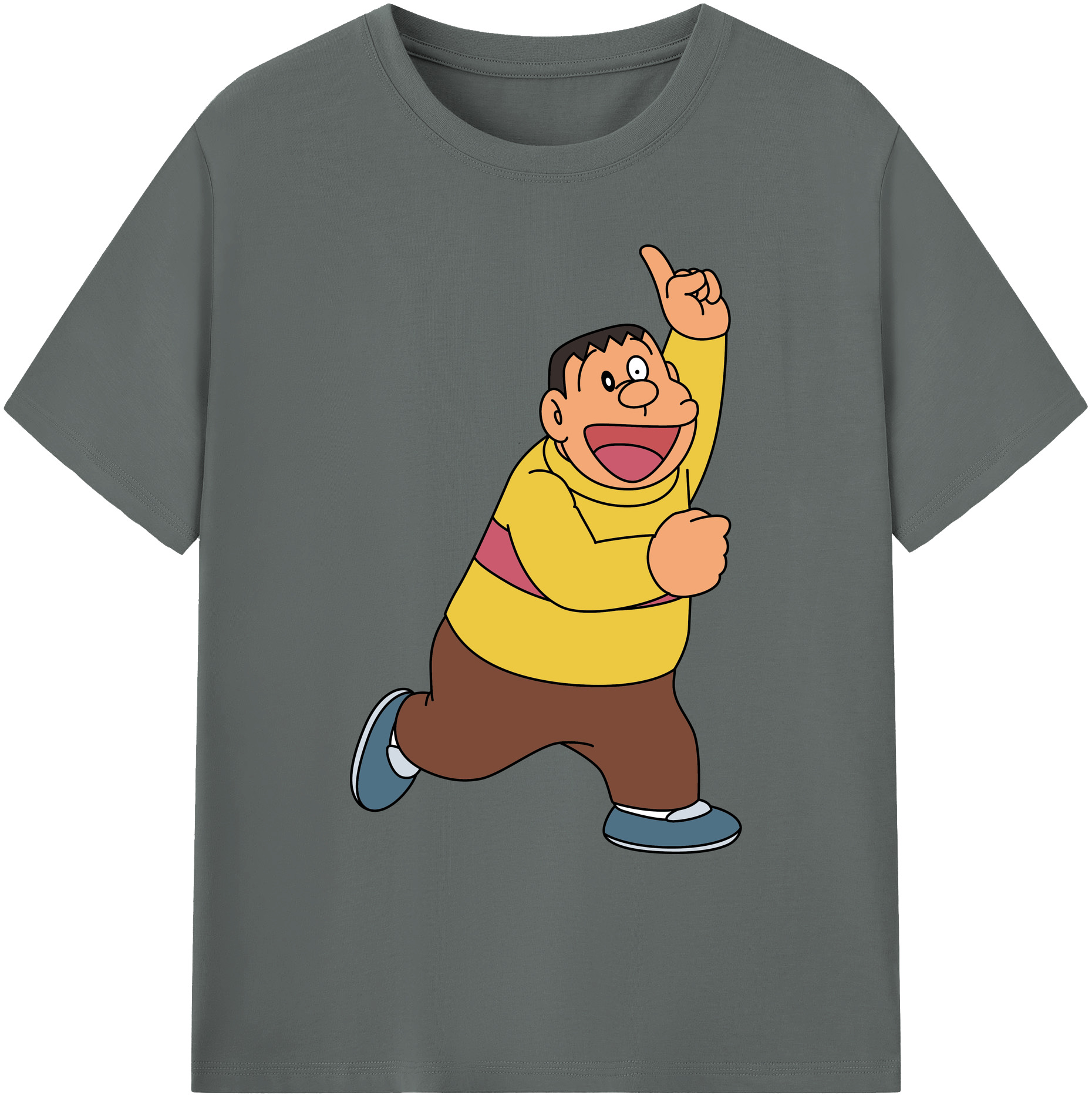 （画像用） ドラえもん 剛田武 Doraemon Gouta Takeshi 綿100％ メンズ半袖Tシャツ｜肌触りやわらか＆通気性